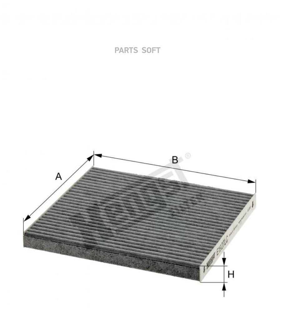 

HENGST FILTER Фильтр салона [угольный] TOYOTA Avensis 1,8/2,0 04/03->/ Corolla 1,4-1,8/VVT