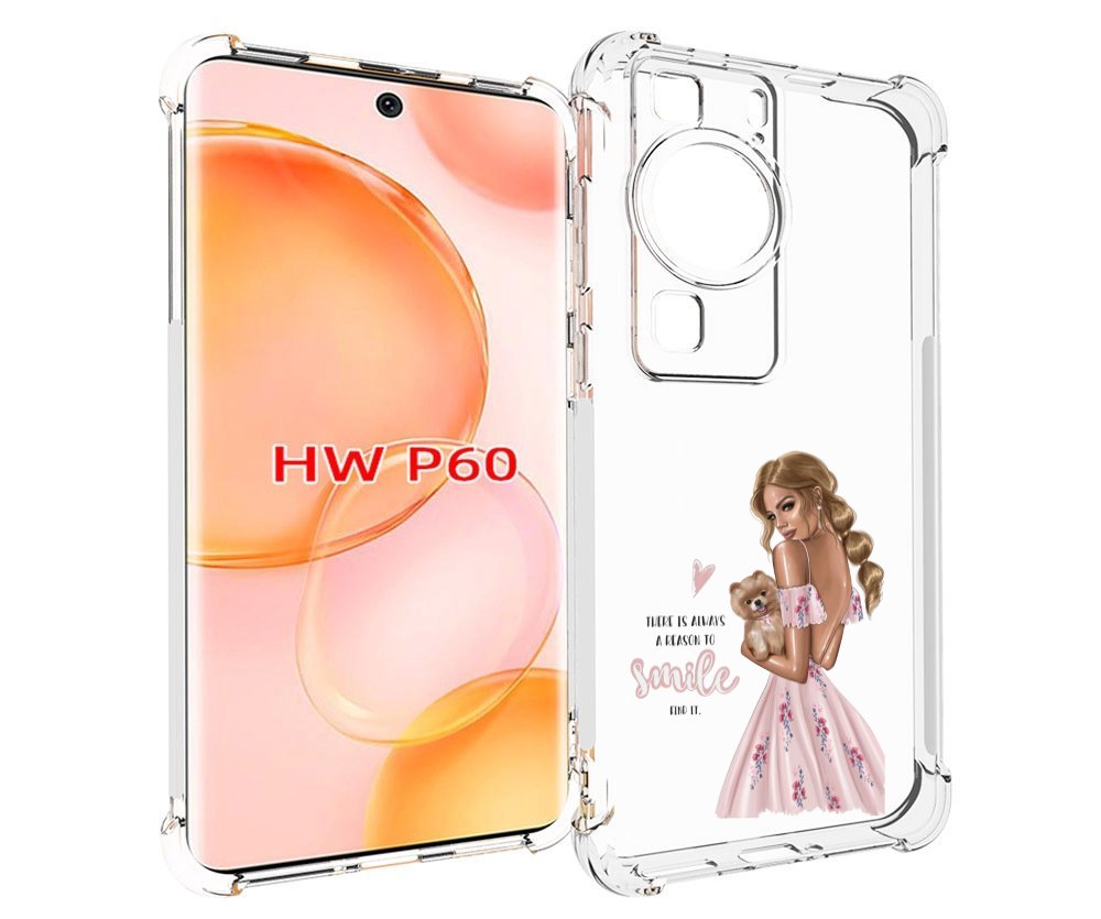 

Чехол MyPads Улыбайся-чаще женский для Huawei P60, Tocco