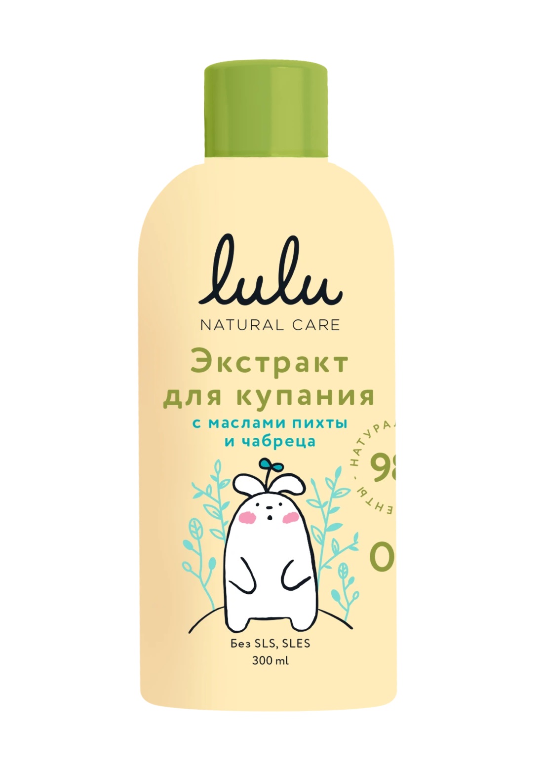 Экстракт для купания детский Lulu Natural Care с маслами пихты и чабреца 300 мл