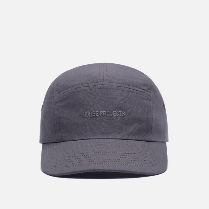 фото Бейсболка унисекс norse projects ripstop 5 panel серая