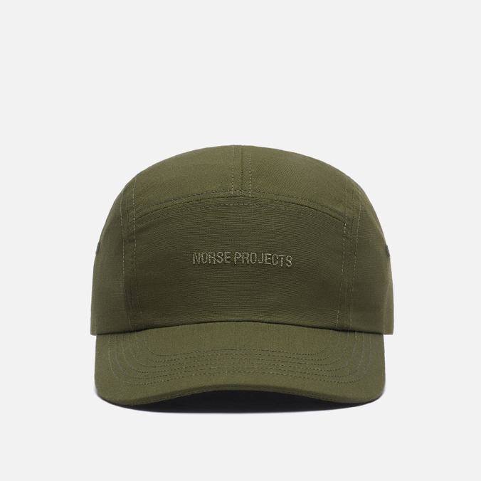 фото Бейсболка унисекс norse projects ripstop 5 panel оливковая