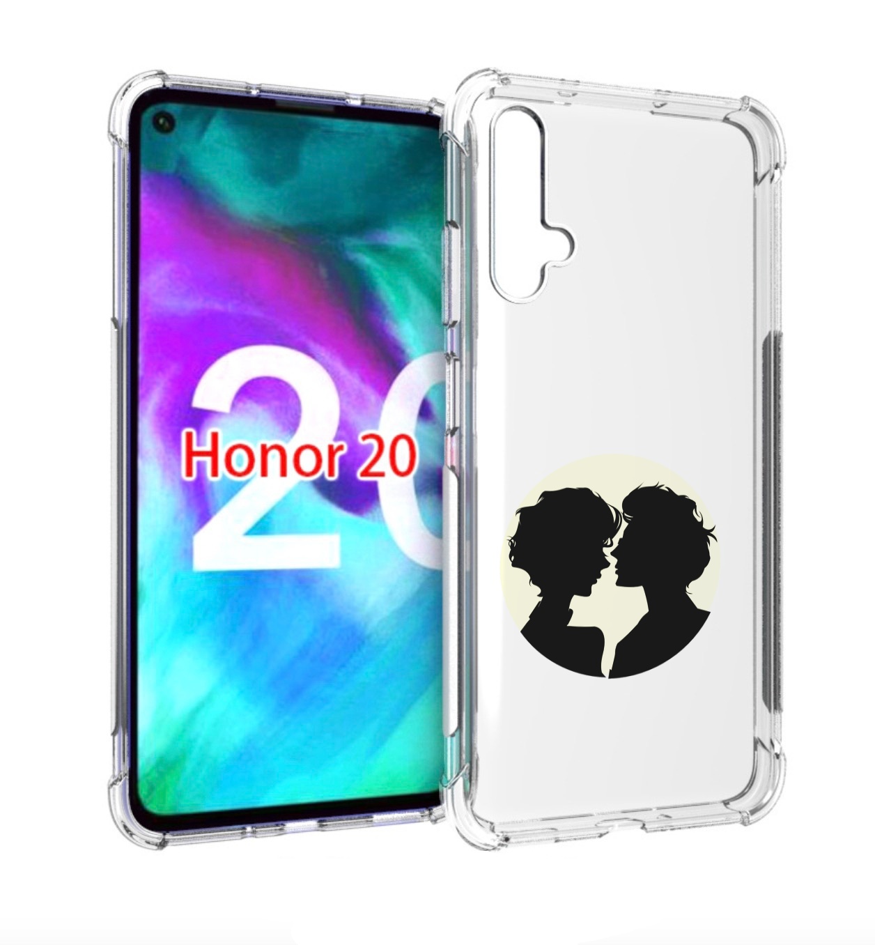 

Чехол бампер MyPads Картина для Honor 20, Прозрачный, Tocco
