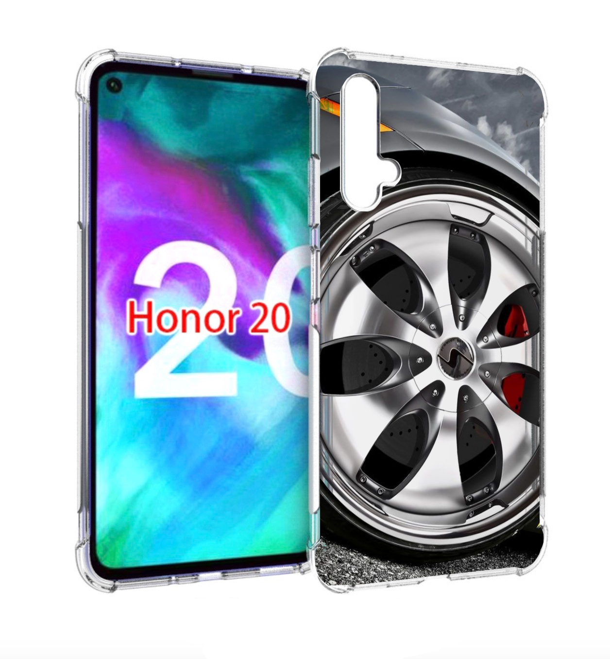 

Чехол бампер MyPads Колесо мужской для Honor 20, Прозрачный, Tocco
