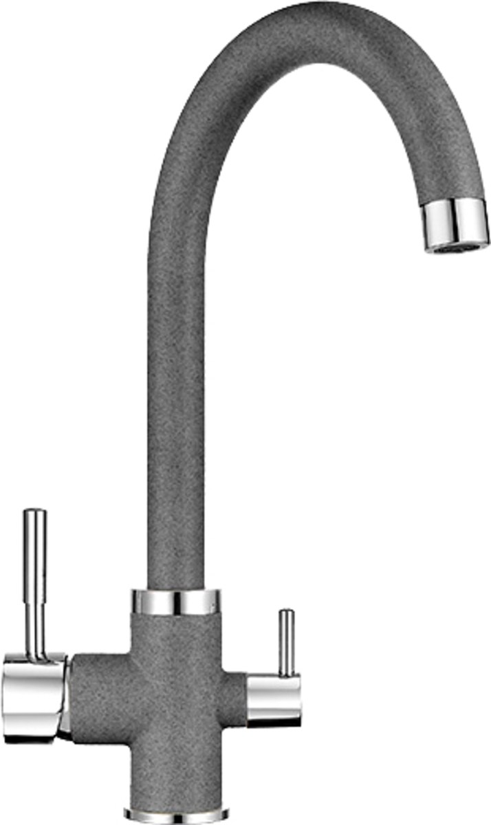 смеситель granula st 4033 для кухонной мойки графит Granula Смеситель Granula GR-2168 для кухонной мойки графит