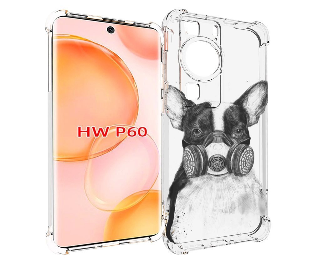 

Чехол MyPads Французский бульдог для Huawei P60, Tocco