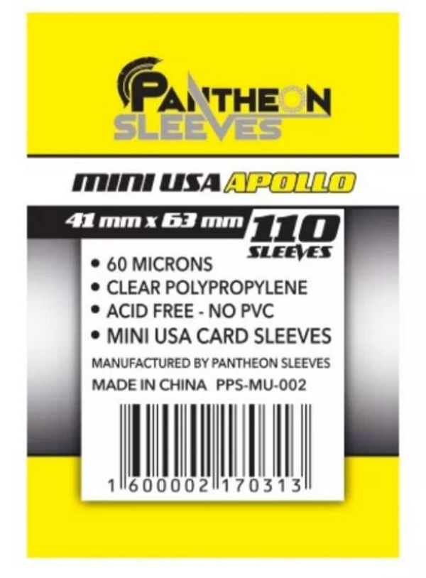 

Протекторы MU-002 Apollo, 41x63 мм, 110 штук Pantheon sleeves MU-002, MU-002