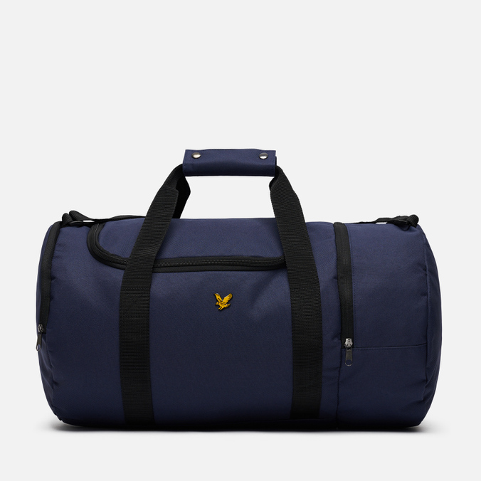 фото Дорожная сумка унисекс lyle&scott barrel синяя 50х25х25 см