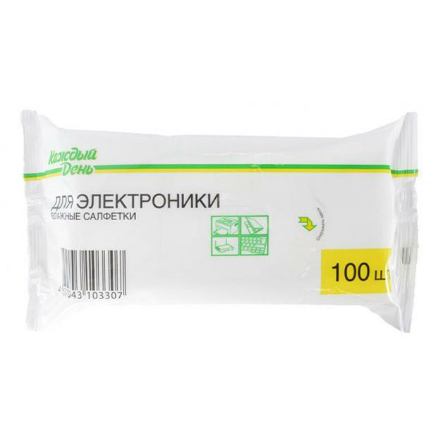 фото Салфетки каждый день для электроники 100 шт