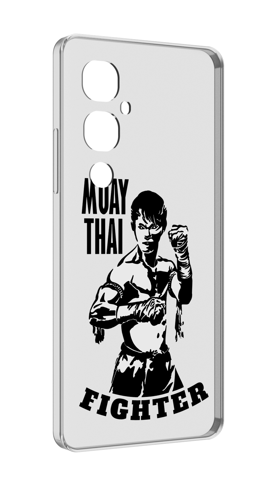 

Чехол MyPads Единоборства муайтай для Tecno Pova 4 Pro, Прозрачный, Tocco