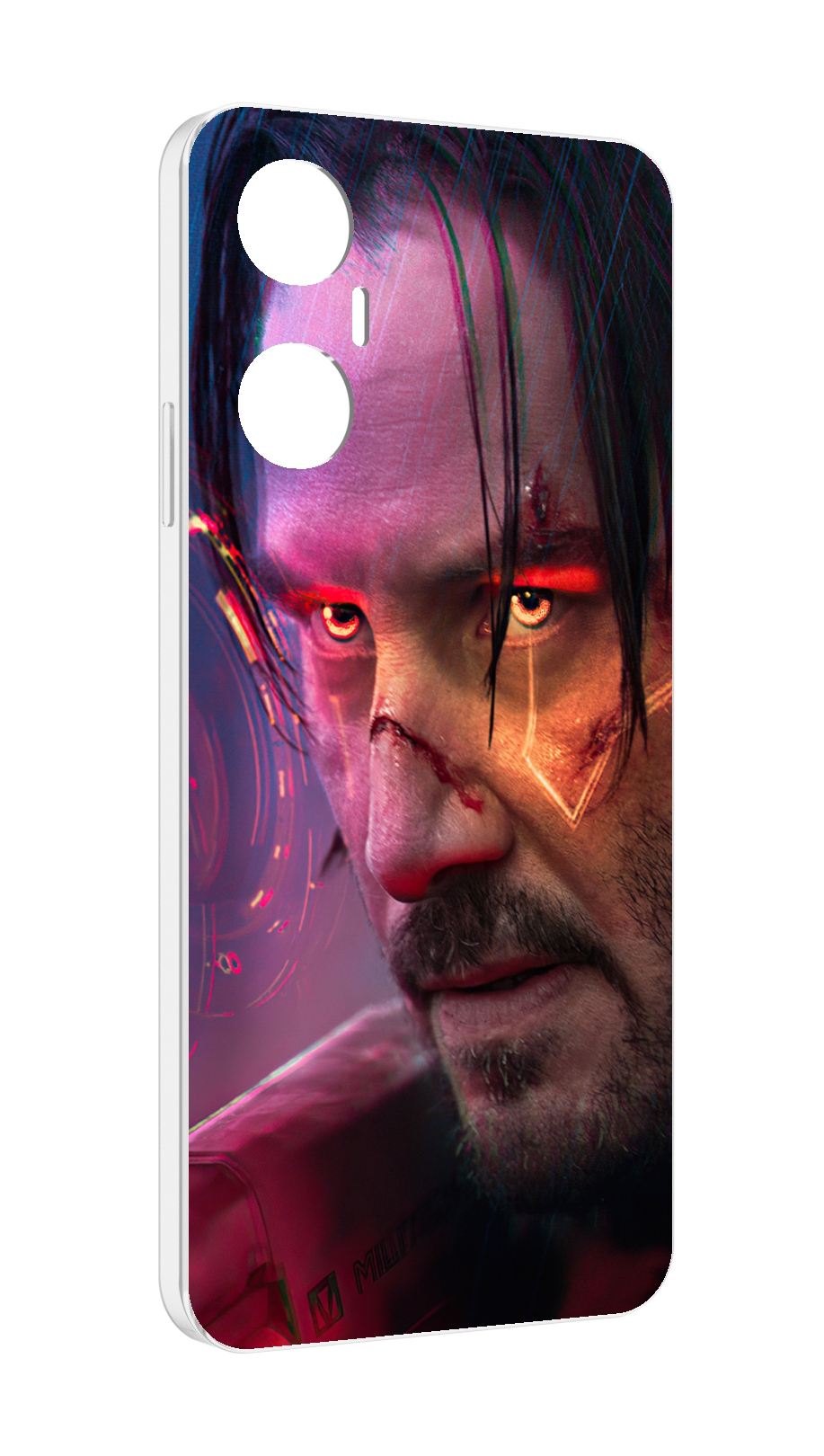 

Чехол MyPads cyberpunk 2077 Джонни Сильверхенд для Infinix Hot 20 5G, Прозрачный, Tocco