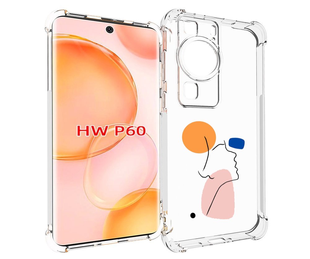 

Чехол MyPads абстракция девушки женский для Huawei P60, Tocco