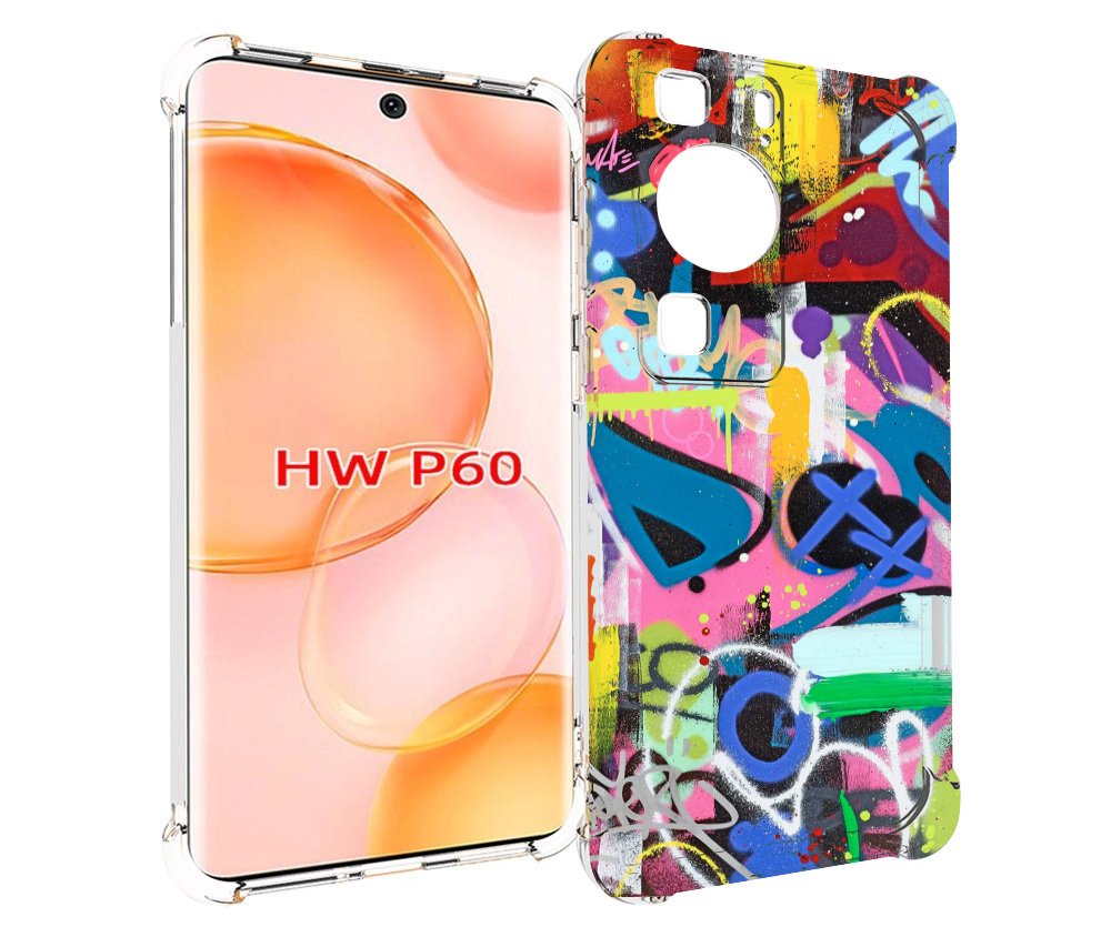 

Чехол MyPads абстракция-графити для Huawei P60, Tocco