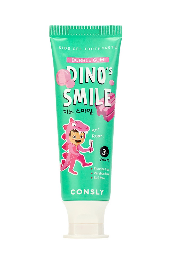 Зубная паста детская Consly Dino's Smile с ксилитом и вкусом жвачки c 3 лет 60 г