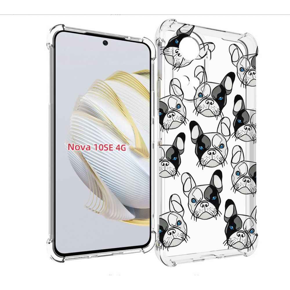 

Чехол MyPads мини-собачки-черно-белый для Huawei Nova 10 SE, Прозрачный, Tocco