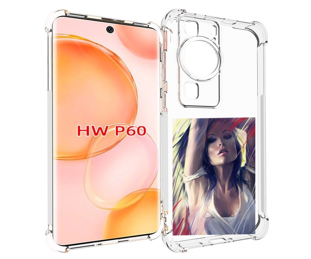 

Чехол MyPads акварельная-девушка женской для Huawei P60, Tocco