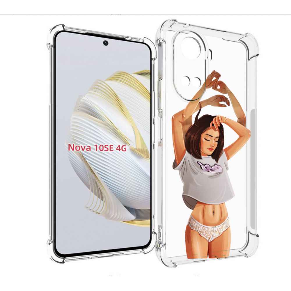 

Чехол MyPads много-рук женский для Huawei Nova 10 SE, Прозрачный, Tocco