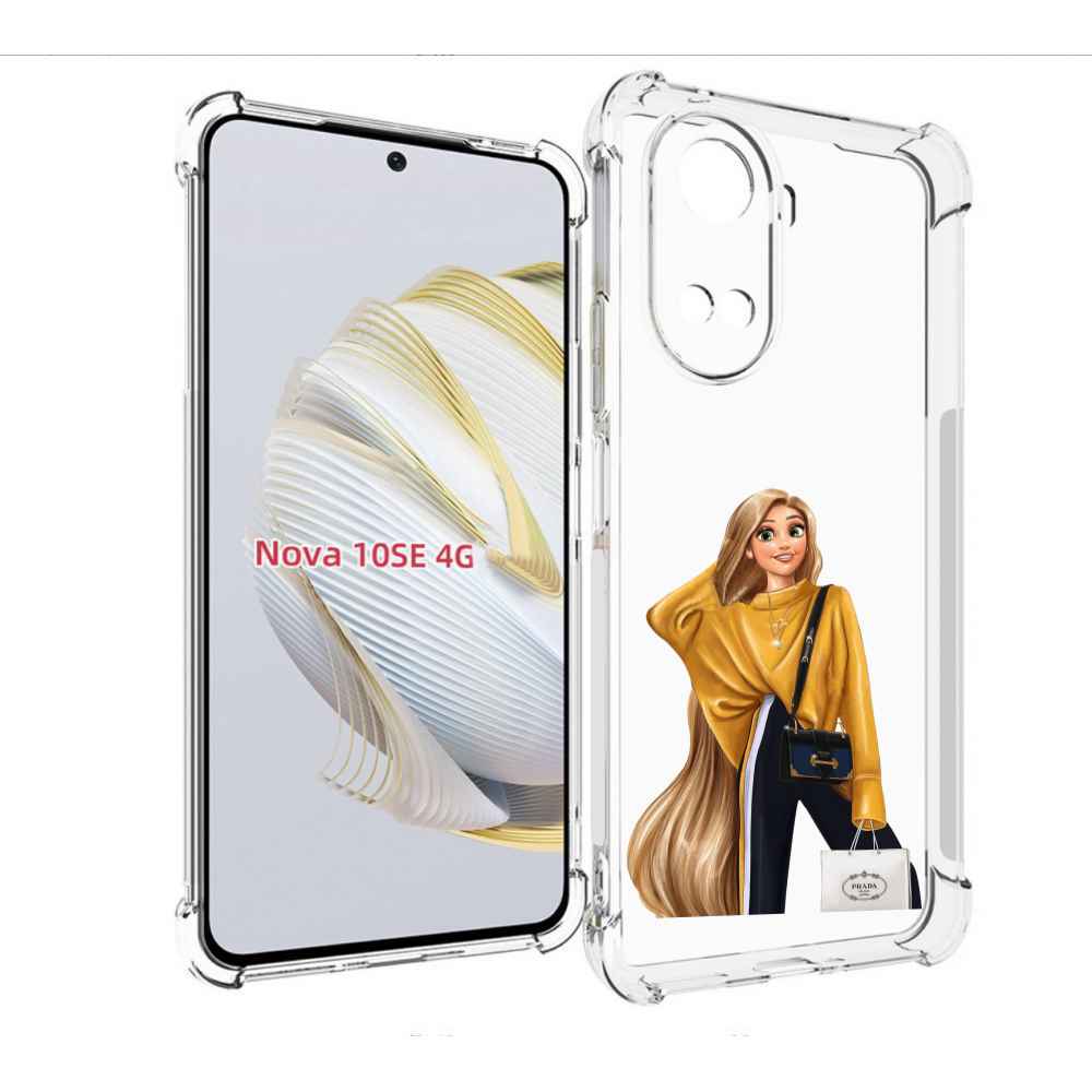 

Чехол MyPads модная-рапунсель женский для Huawei Nova 10 SE, Прозрачный, Tocco