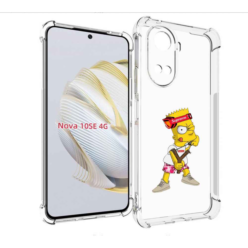 

Чехол MyPads модный-барт-симпсон для Huawei Nova 10 SE, Прозрачный, Tocco
