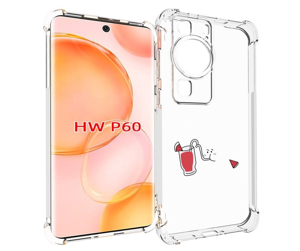

Чехол MyPads арбузный-напиток для Huawei P60, Tocco
