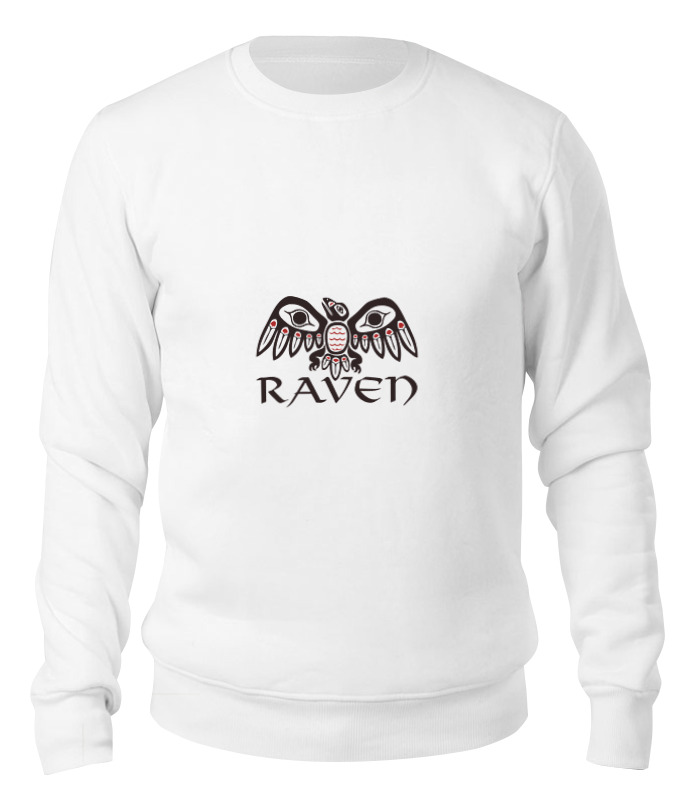 

Свитшот унисекс Printio Raven brand белый XL, Raven brand
