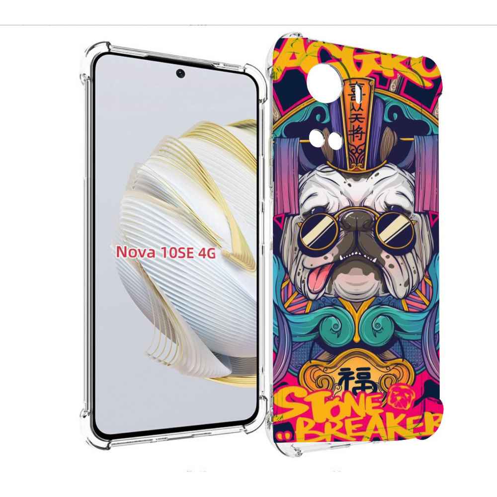 

Чехол MyPads мопс агро яркая для Huawei Nova 10 SE, Прозрачный, Tocco