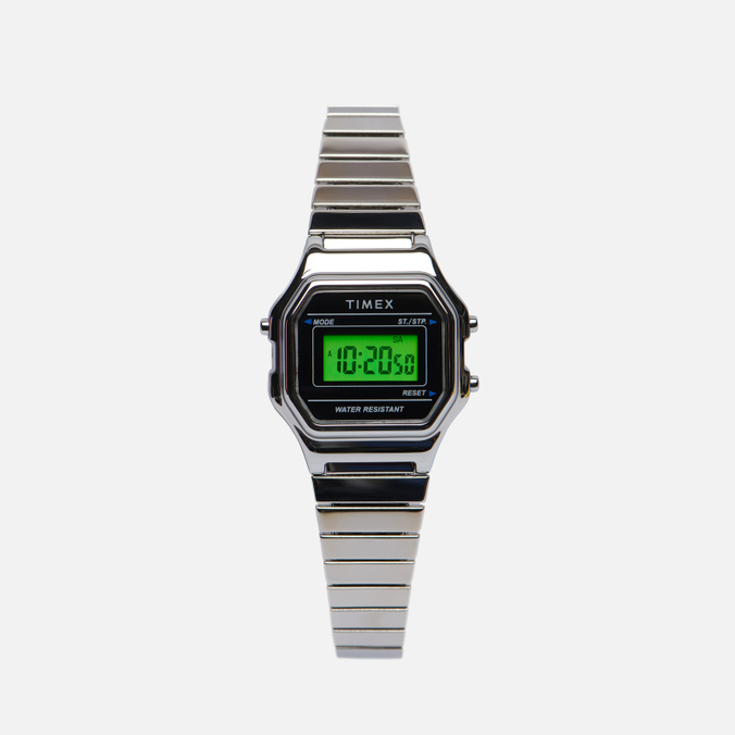 фото Наручные часы мужские timex classical digital mini tw2t48200_серебряный