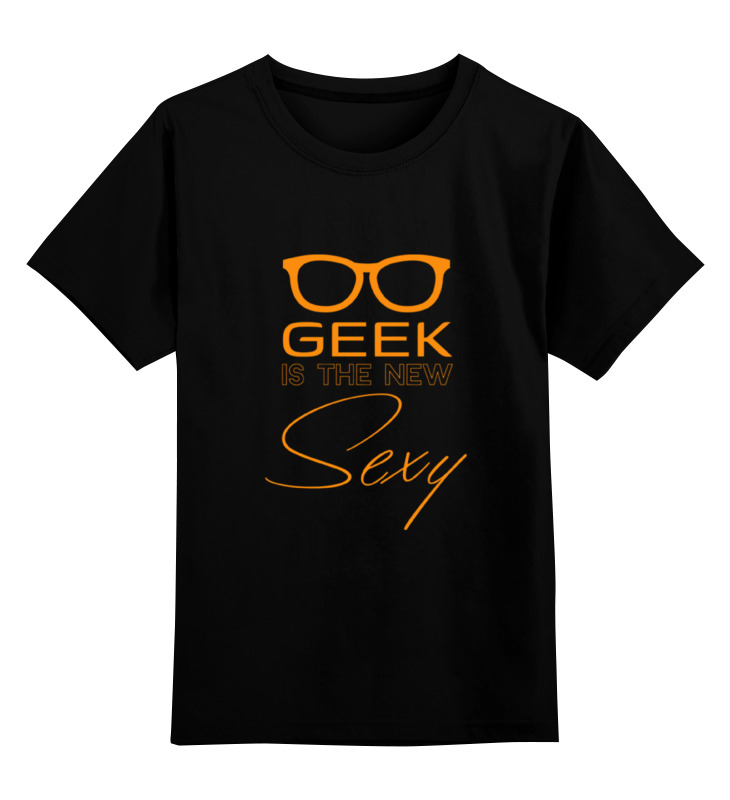 

Футболка детская Printio Geek sexy цв. черный р. 128, Geek sexy