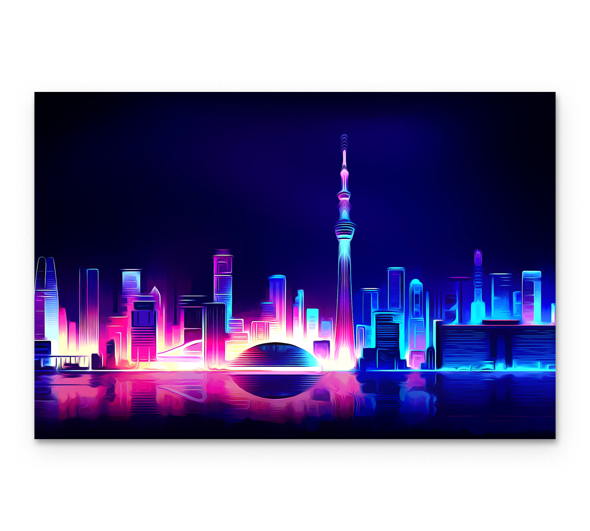 

Картина интерьерная на холсте Poly Print Art Токио 50х30 см