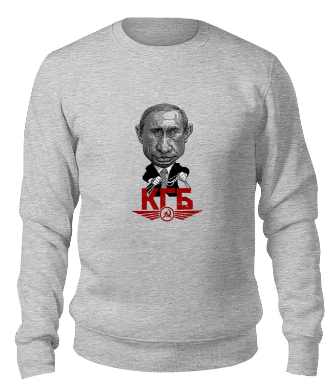 

Свитшот унисекс Printio Putin серый XS, Putin