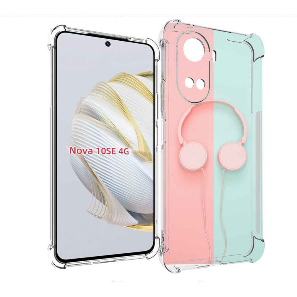 Чехол MyPads наушники-минимализм для Huawei Nova 10 SE