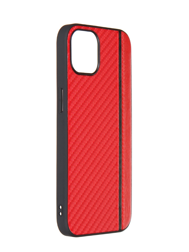 фото Чехол g-case для apple iphone 13 carbon red gg-1526