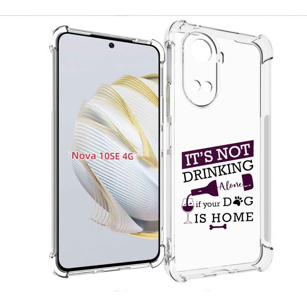 

Чехол MyPads не-пей-один-дома для Huawei Nova 10 SE, Прозрачный, Tocco