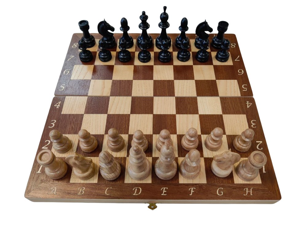 фото Шахматы lavochkashop классические с премиальными фигурами из бука 40 см lvk003