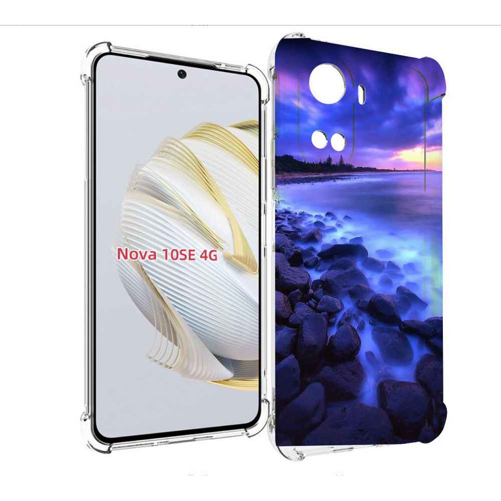 

Чехол MyPads неоновый берег для Huawei Nova 10 SE, Прозрачный, Tocco