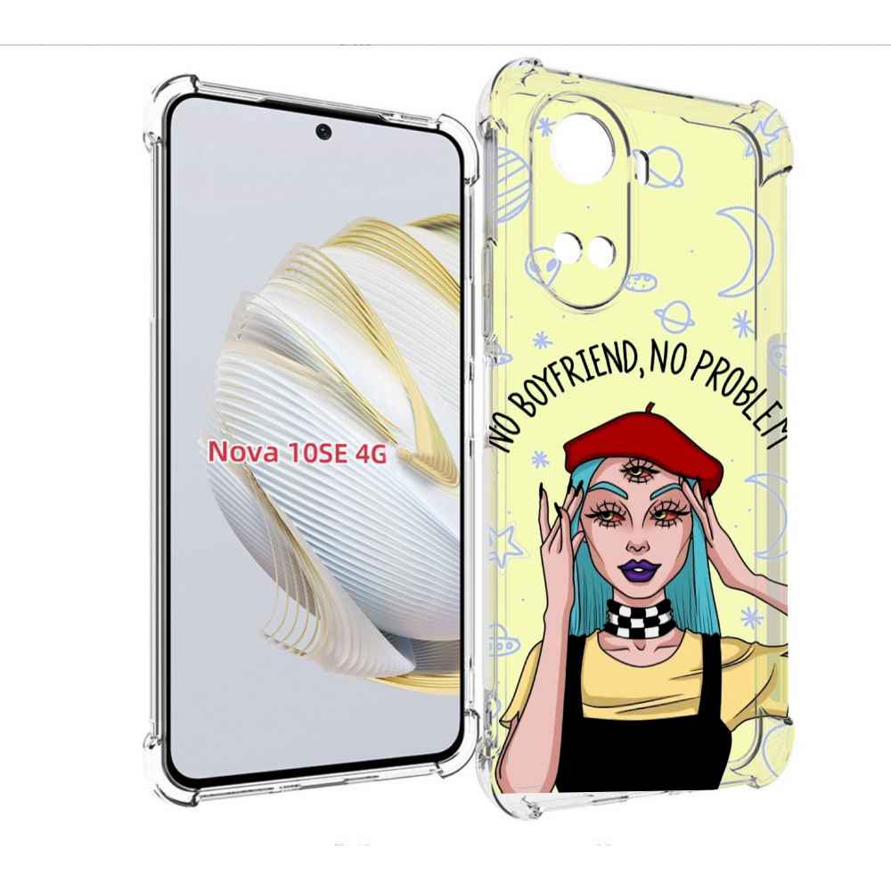 

Чехол MyPads нет-проблем-нет-мужчин женский для Huawei Nova 10 SE, Прозрачный, Tocco