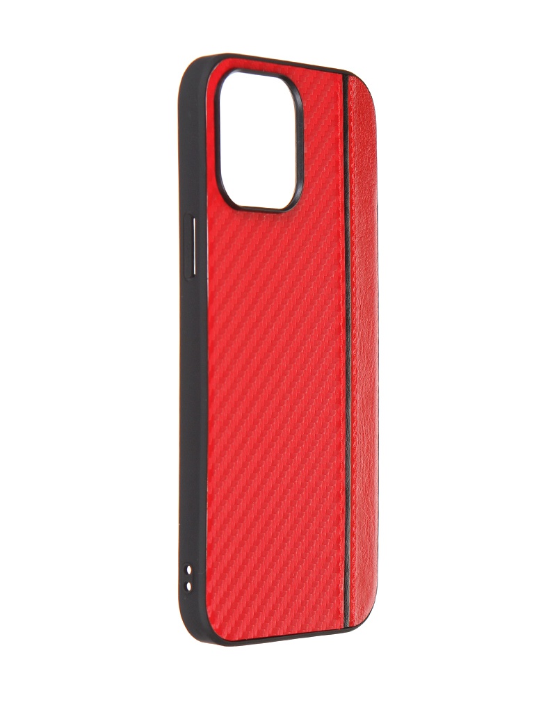 фото Чехол g-case для apple iphone 13 pro max carbon red gg-1529