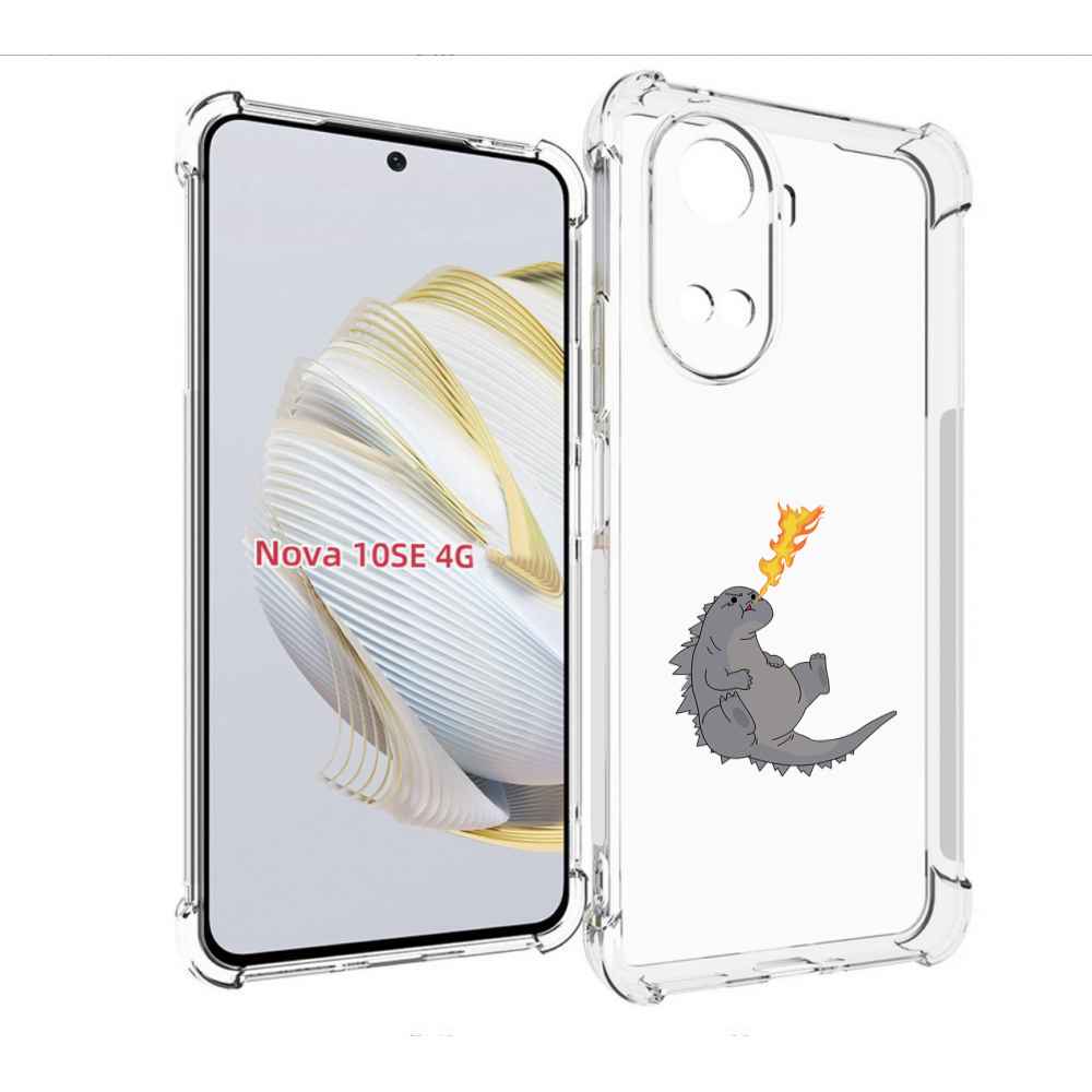 

Чехол MyPads огнедышащий-дракончик для Huawei Nova 10 SE, Прозрачный, Tocco