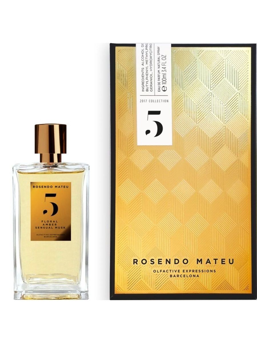 Парфюм Rosendo Mateu No. 5 Floral Amber Sensual Musk, 100 мл rosendo mateu nº 6 jasmin sandalwood oriental musk