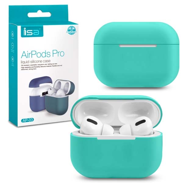 фото Чехол isa для apods pro silicon case mint