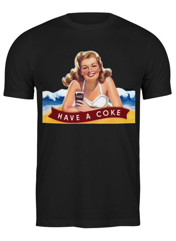 

Футболка унисекс Printio Have a coke черная 2XL, Черный, Have a coke