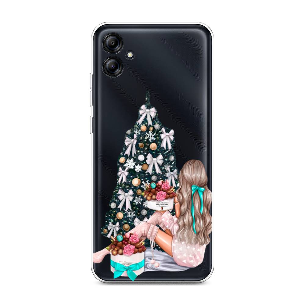 

Чехол на Samsung Galaxy A04e "New Year", Зеленый;бежевый;голубой, 2107650-5