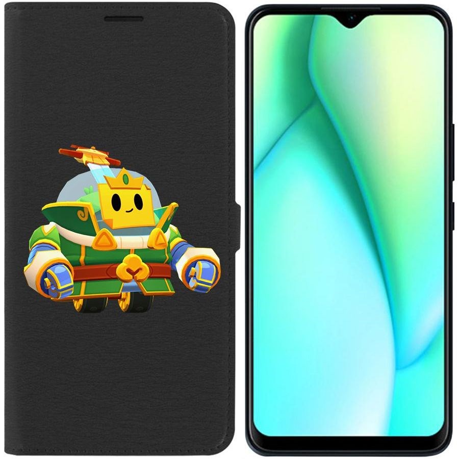 

Чехол-книжка Krutoff Eco Book для Itel Vision 3 Plus Brawl Stars-Изумрудный Принц Спраут