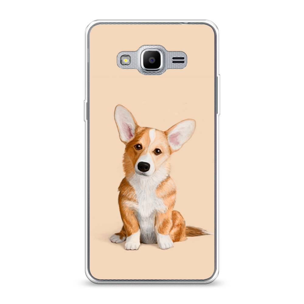 

Чехол на Samsung Galaxy Grand Prime "Грустный Корги", Коричневый;бежевый, 22350-1