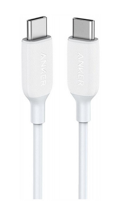 фото Кабель anker powerline iii usb type-c - usb type-c (60w) 1.8 м, цвет белый (a8853h21)