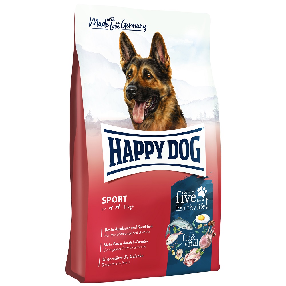 фото Сухой корм для взрослых собак всех пород happy dog sport adult fit vital hd 14 кг