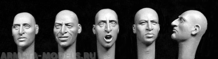 

HH34 5 heads with aquiline features