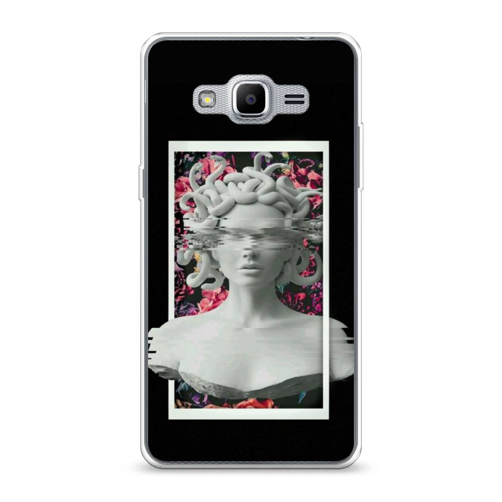

Чехол на Samsung Galaxy Grand Prime "Web Punk Медуза Горгона", Черный;серый, 22350-6