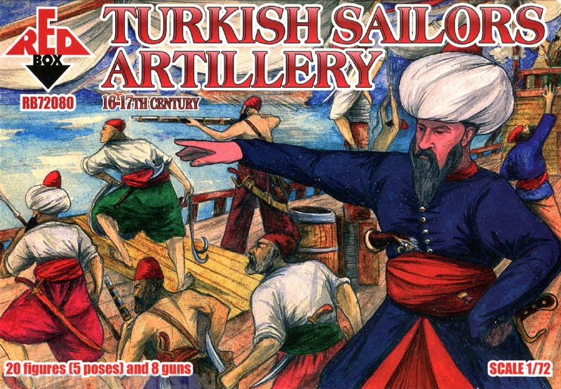 RB72080 Фигуры Turkish Sailors Artillery 16-17 century