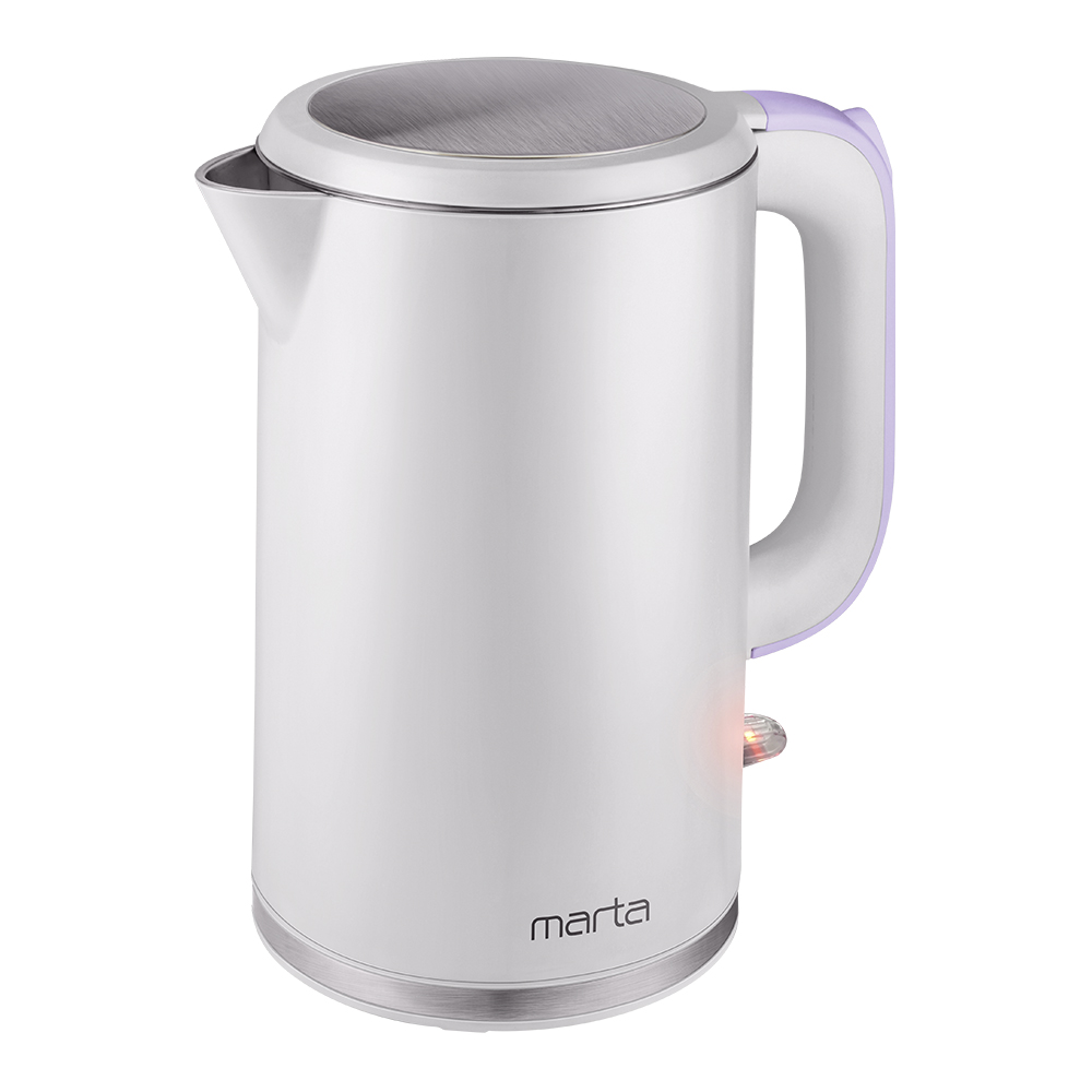 

Чайник электрический Marta MT-4556 17 л фиолетовый, белый, MT-4556