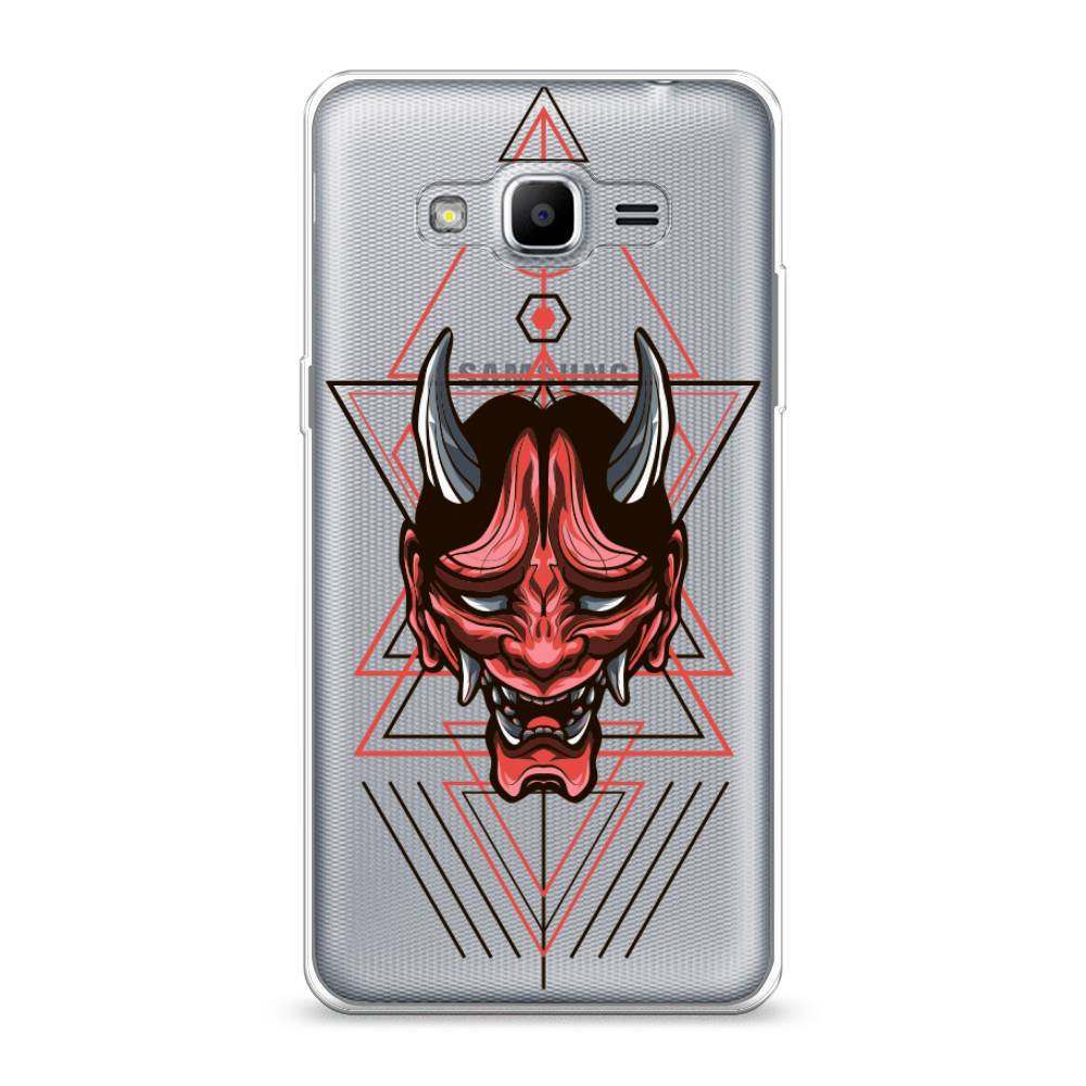 

Чехол на Samsung Galaxy Grand Prime/J2 Prime "Hanya Oni mask", Серый;красный;черный, 22350-4